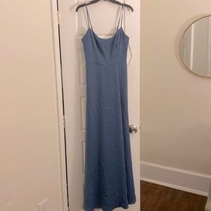 David’s bridal bridesmaid dress. Shaw included